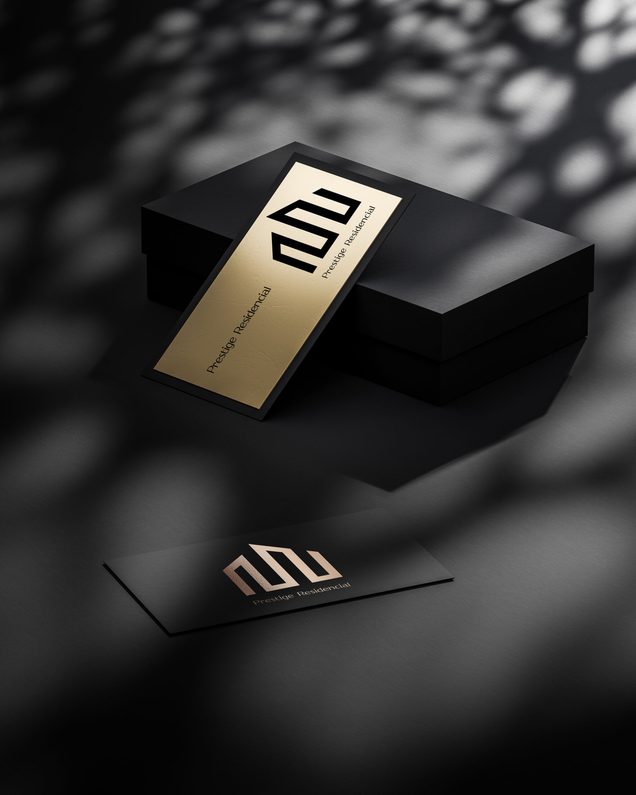 Logo design futurista azul royal